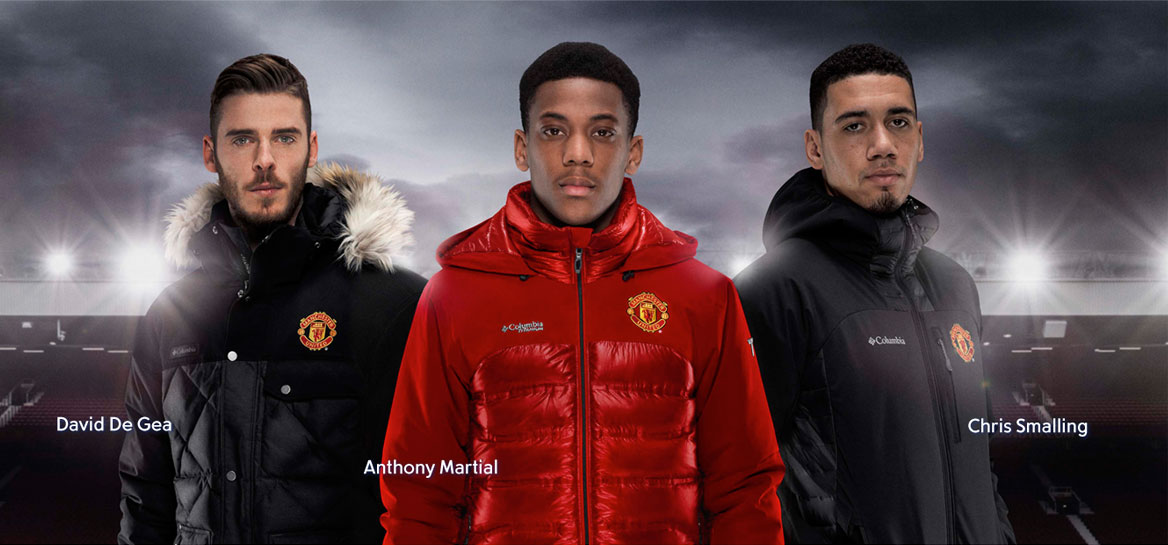 manchester united columbia heatzone 1000 turbodown hooded jacket